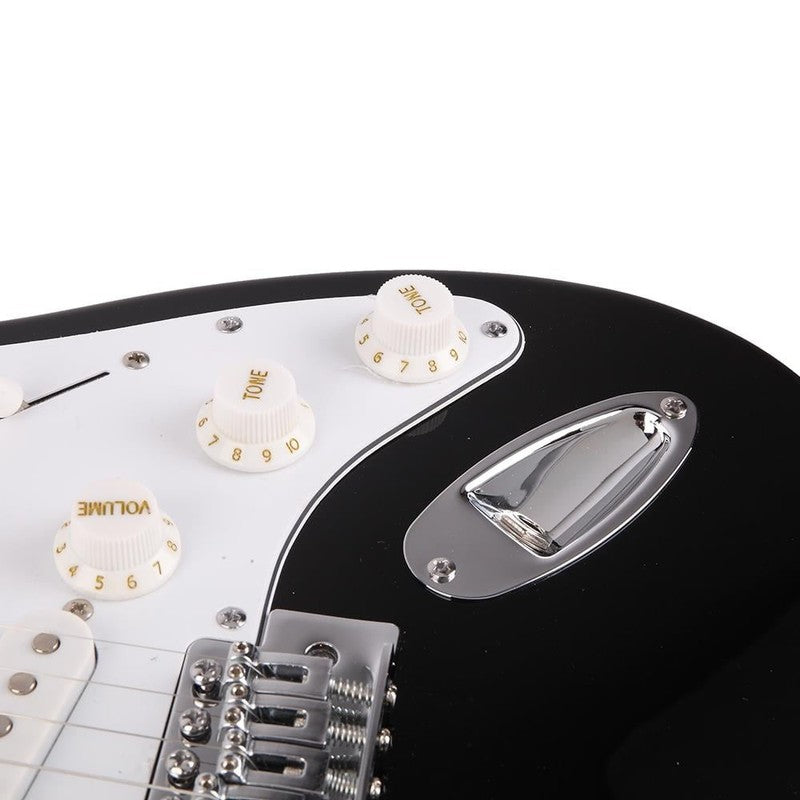 6 String 39" Electric Guitar with Bag for Beginners, Monochrome3
