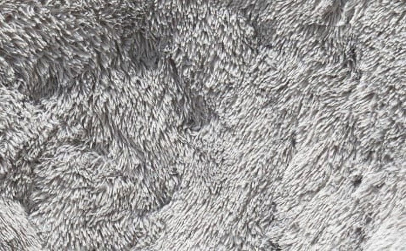 Mongolian Faux Fur Oversized Moon Chair, Silver1