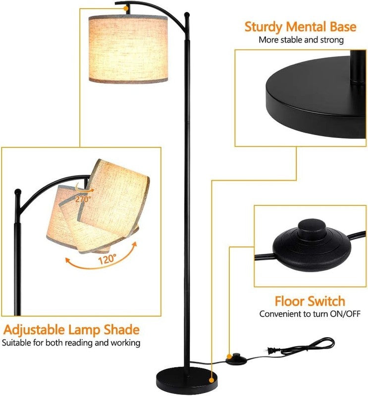Floor Lamp for Living Room with 3 Color Temperatures LED Bulb, Standing Lamp Tal2