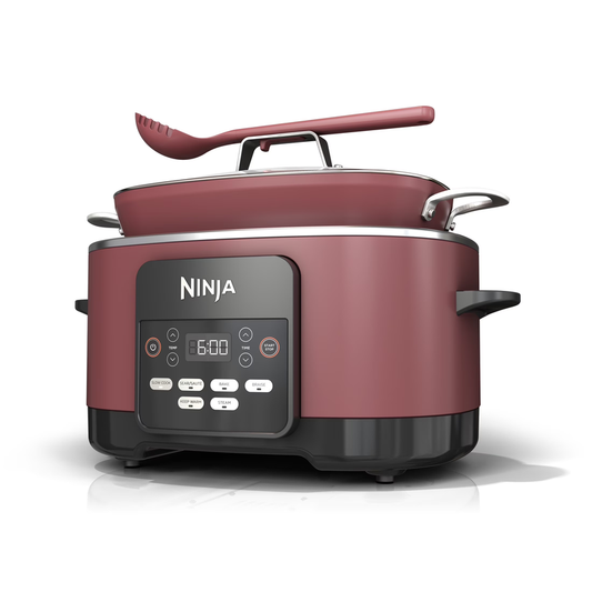 10-in-1 Foodi 8.5Qt Multi Cooker Slow Cook Dutch Oven Cherry Tarte0