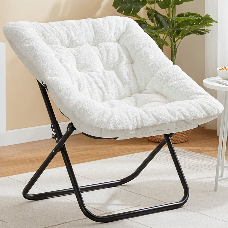 Comfy Chair for Adults, Soft Faux Fur Folding Lounge for Bedroom Living Room Dor3