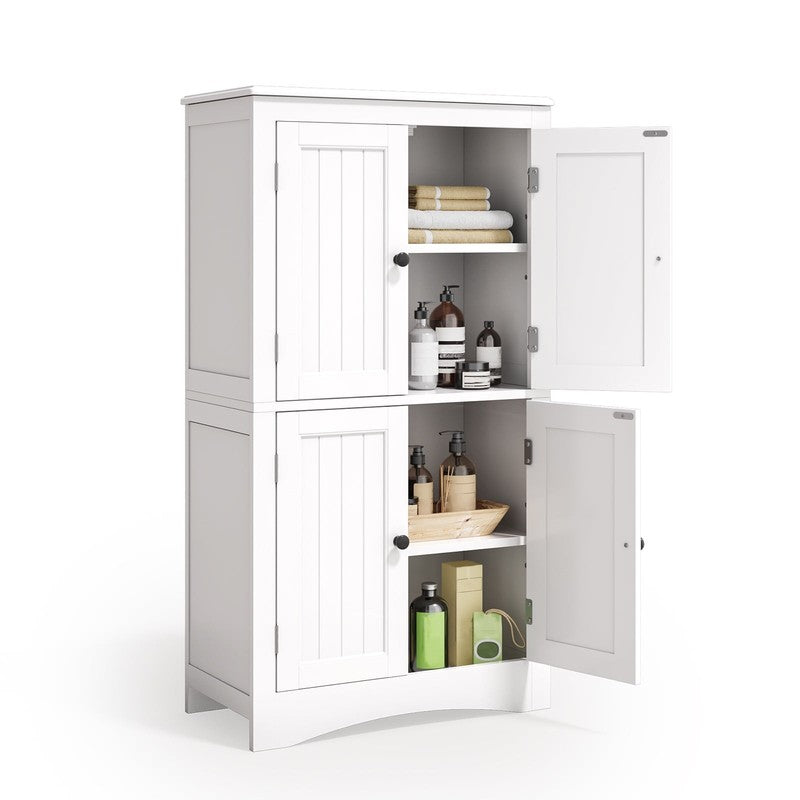 43" Floor Cabinet – Bathroom & Kitchen Storage with Adjustable Shelves & 4 Magne5