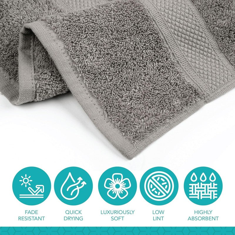 Pleasant Home Bath Towels Set of 6 (24” X 50”) 100% Cotton, 515 GSM | Lightweigh2