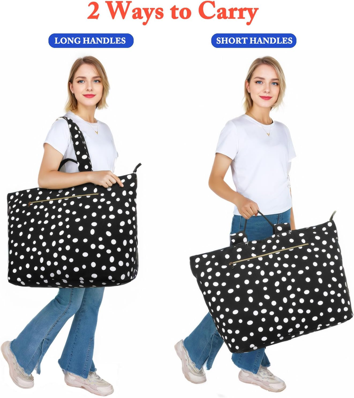 Large Waterproof Beach Tote Bag Canvas Pool Bag Leakproof Wet Pocket5