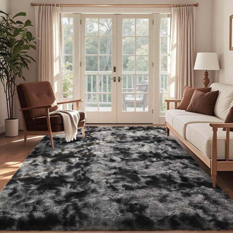 6X9 Ft Large Shag Rugs for Living Room Decor, Tie Dyed Ultra Soft Fluffy Furry A1