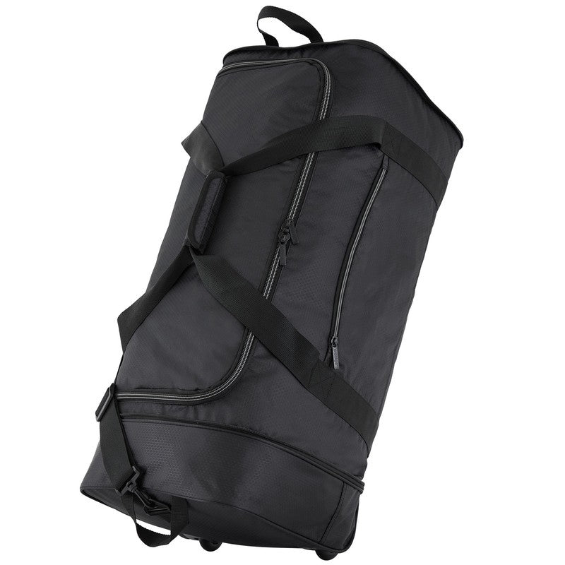 Protégé 32" Large Collapsible Rolling Travel Duffel - Black4