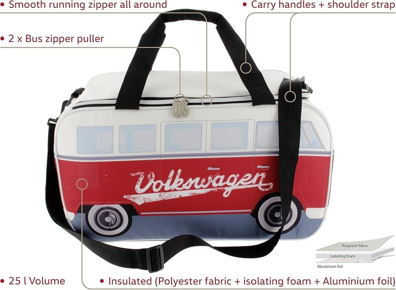 VW T1 Bus 25L Insulated Cool Warm Picnic Lunch Bag Box1