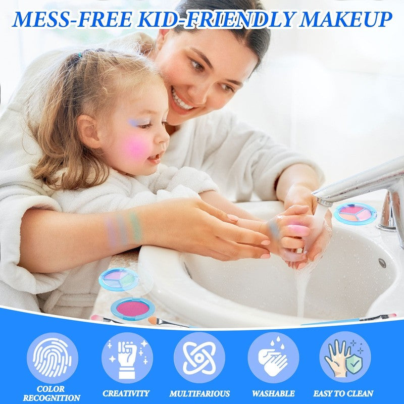 Kids Makeup Kit for Girls   Washable & Real Makeup Set, Non Toxic Toddler Cosmet7