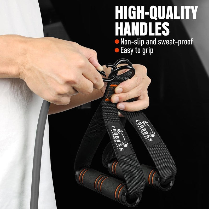 175lb Resistance Bands w/ Handles Door Anchor Ankle Straps Home Gym Workout5