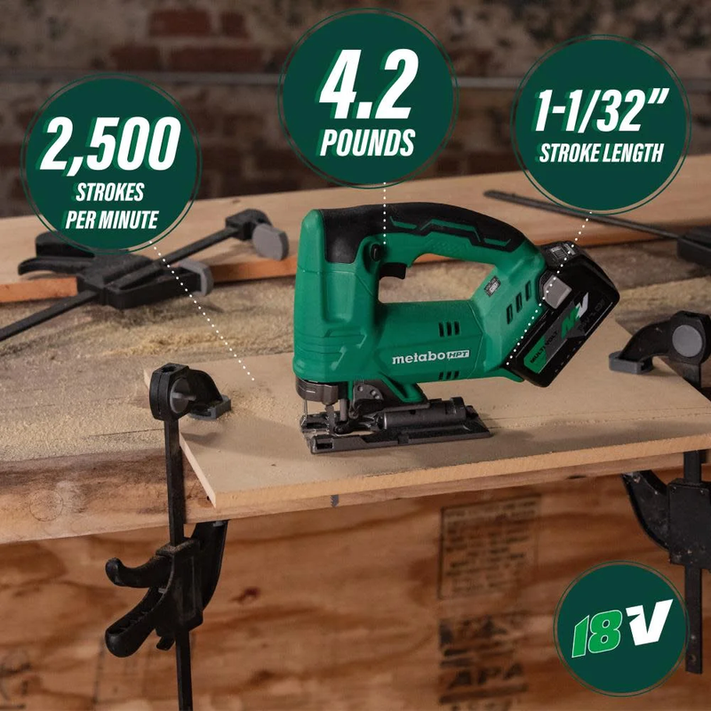 18V Multivolt Jig Saw | 2500 SPM | Variable Speed Trigger | Tool Only | CJ18DAQ42