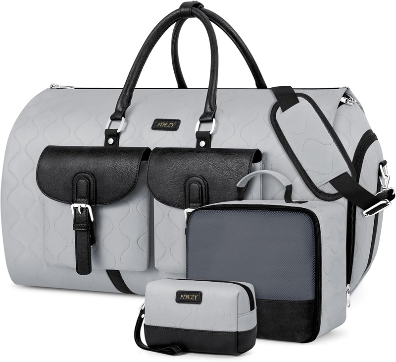 Garment Duffel Bag Travel Convertible Carry On Weekender w/ Shoe Pouch 3Pc Set8