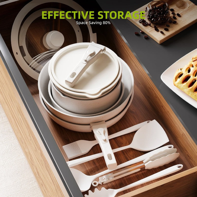 20Pcs Pots and Pans Set Nonstick, Kitchen Ceramic Cookware Set for RV and Campin8
