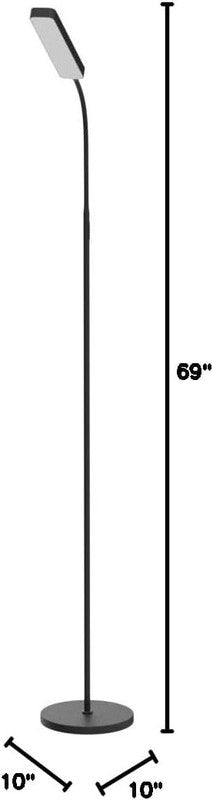 Floor Lamp, 15W/1000Lm Bright LED Floor Lamp with Stepless Adjustable 3000K 60007