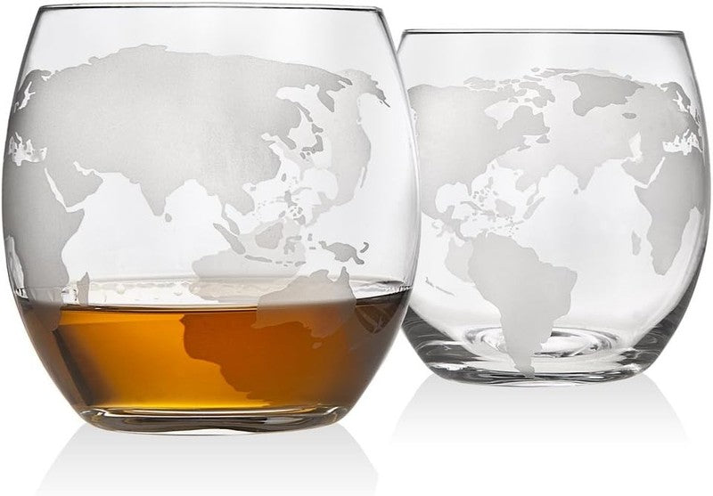 Whiskey Decanter Globe Set 850ml with 2 Glasses Gift for Men Dad3