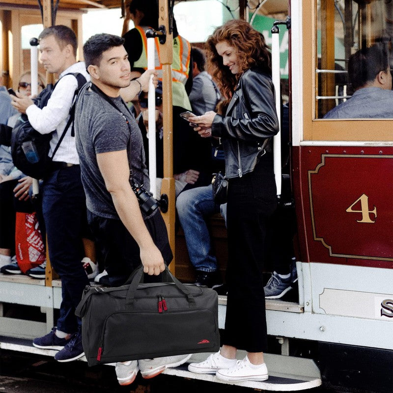 24 Inch 55 Liter Weekender Overnight Duffel Shoulder Bag for Men, Women, Teens, 7