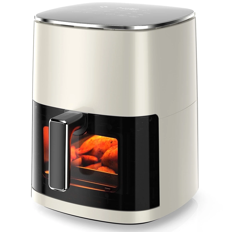 6QT Air Fryer w/ Window, 12-in-1, 400°F, Bake, Steam, Roast, Reheat, Beige9