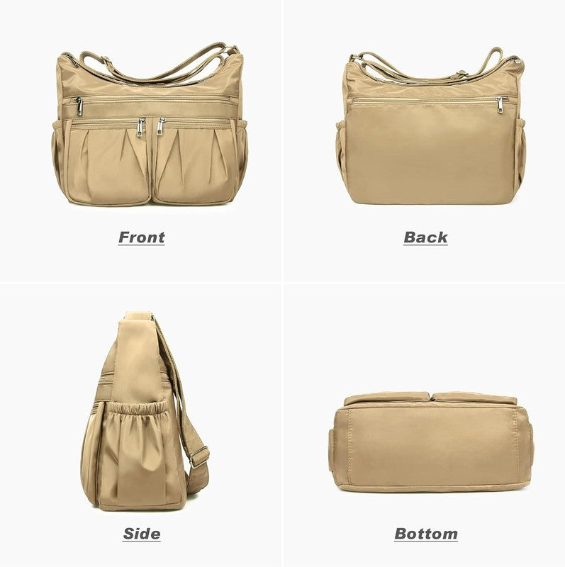 Women Crossbody Bag Waterproof Nylon Lightweight Shoulder Large Purse Handbag3