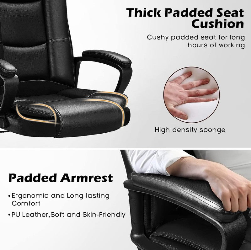 Big and Tall Home Office Computer Chair for Adults, High Back Desk Chair for Hea5