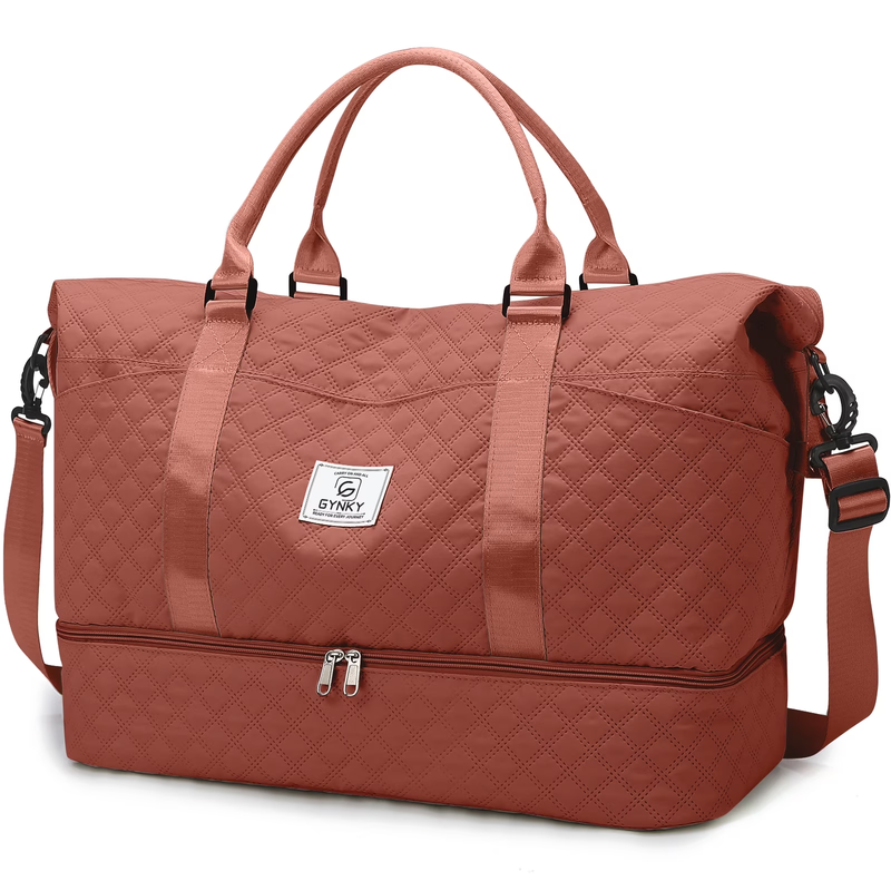 Travel Duffle Bag Weekender Bags for Women with Shoe Compartment Carry on Overni10