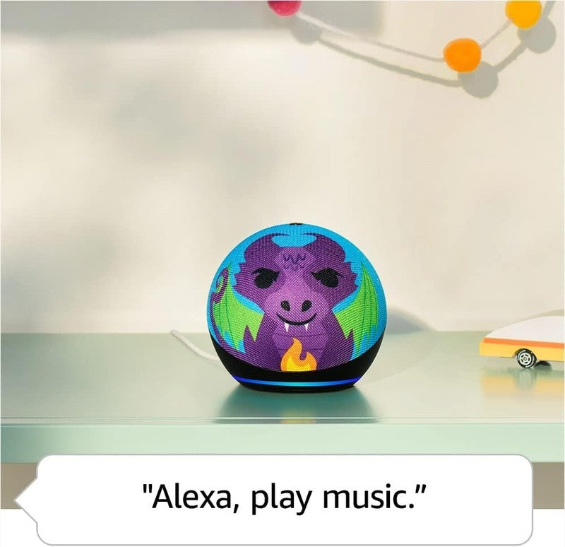 Echo Dot Kids (Newest Model) with Alexa, Parental Controls, 1 Year Kids+, Dragon2