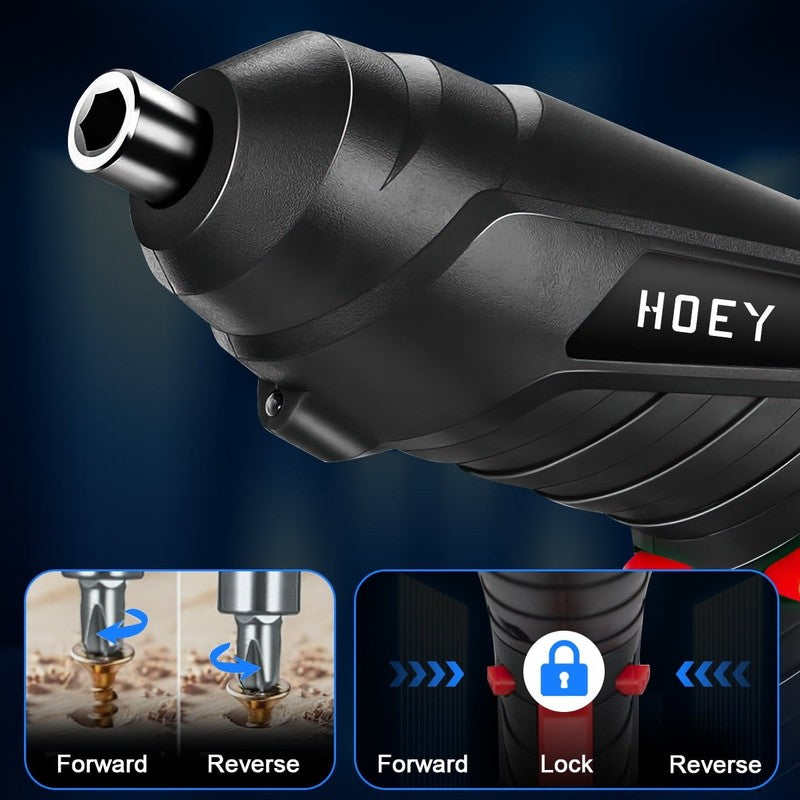 47-in-1 Cordless Electric Screwdriver Dual Position Handle LED USB Home DIY6