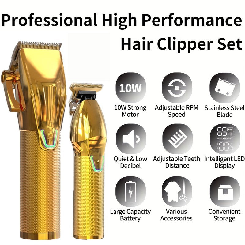 Professional Barber Clippers and Trimmer Set for Haircut Electric Grooming, Best5