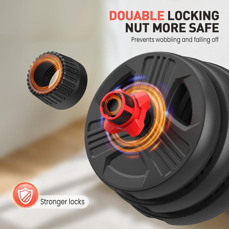 Versatile Adjustable Dumbbells Set 20Lbs for Home Gym - 2/3 in 1 Fitness5