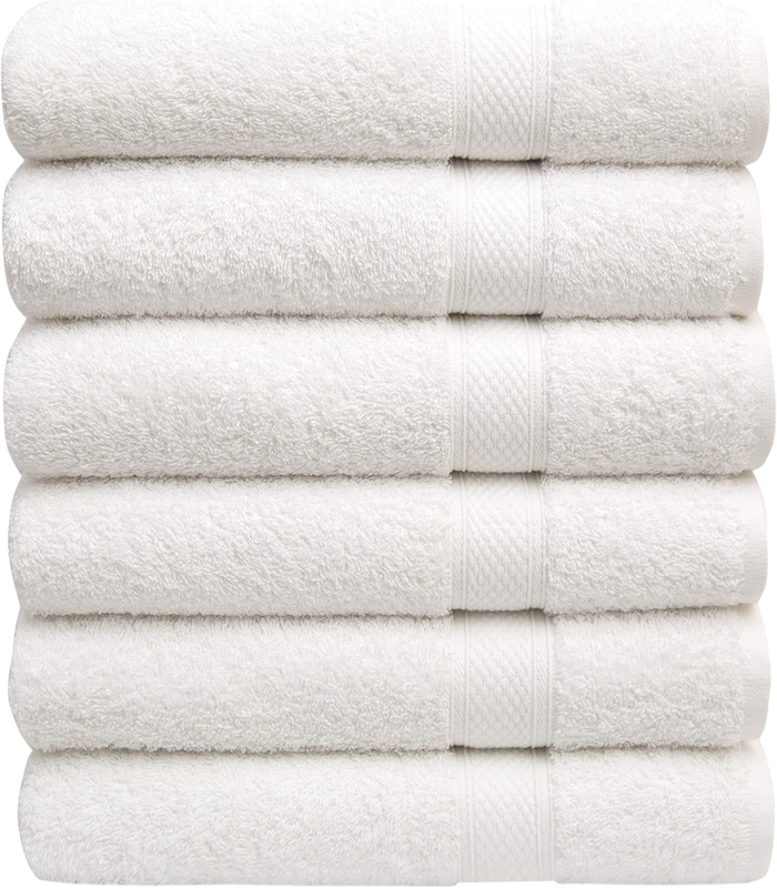 Pleasant Home Bath Towels Set of 6 (24” X 50”) 100% Cotton, 515 GSM | Lightweigh10