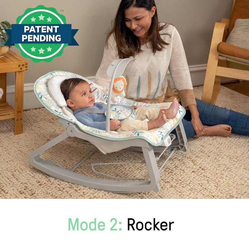 Keep Cozy 3 In 1 Grow with Me Vibrating Baby Bouncer Seat & Infant to Toddler Ro4
