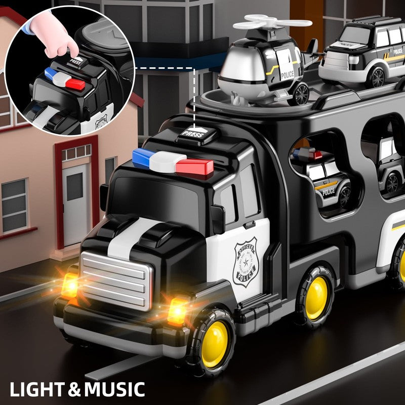 Police Truck Toys for 2-6 Years Old Boys, Toddlers Boys Toys, Police Car Toys, G8