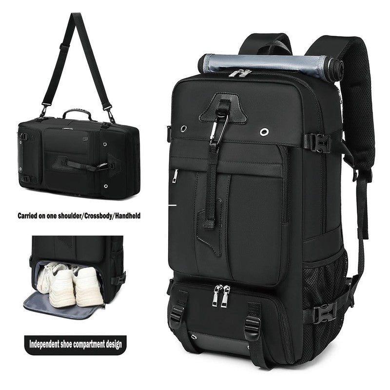 50L Travel Backpack Waterproof Extra Large Laptop Hiking Business Black4