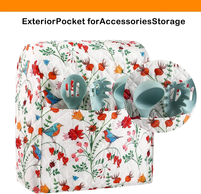 Stand Mixer Cover Fits KitchenAid 5 8 Qt Dust Cover w/ Storage Pockets4