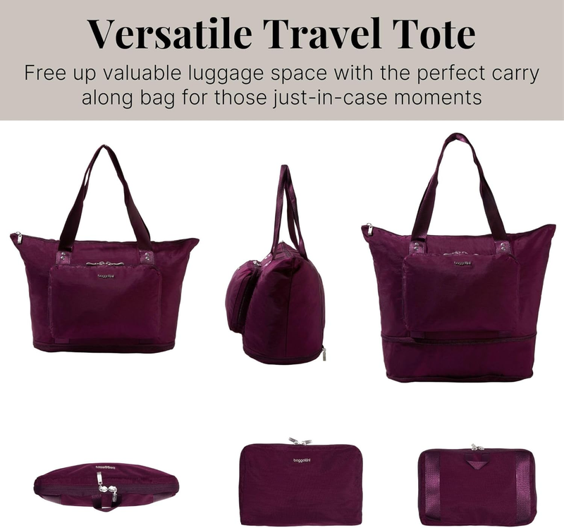 Carryall Expandable Lightweight Travel Tote 22" Packable Folding Compact Nylon W5
