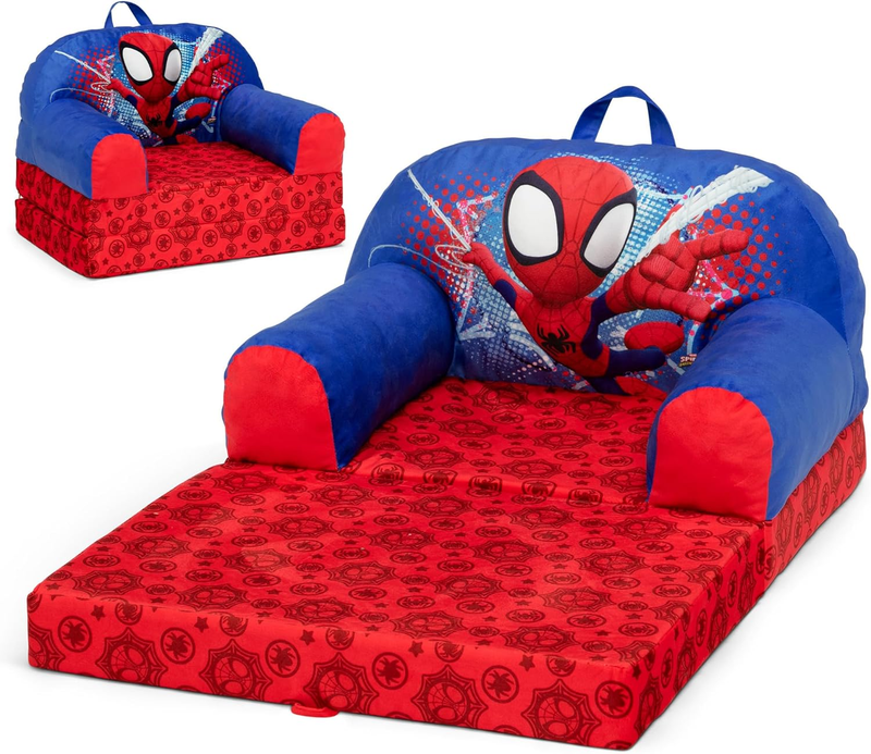   Spidey and His Amazing Friends Cozee Buddy Flip Out Kids Chair, Red9