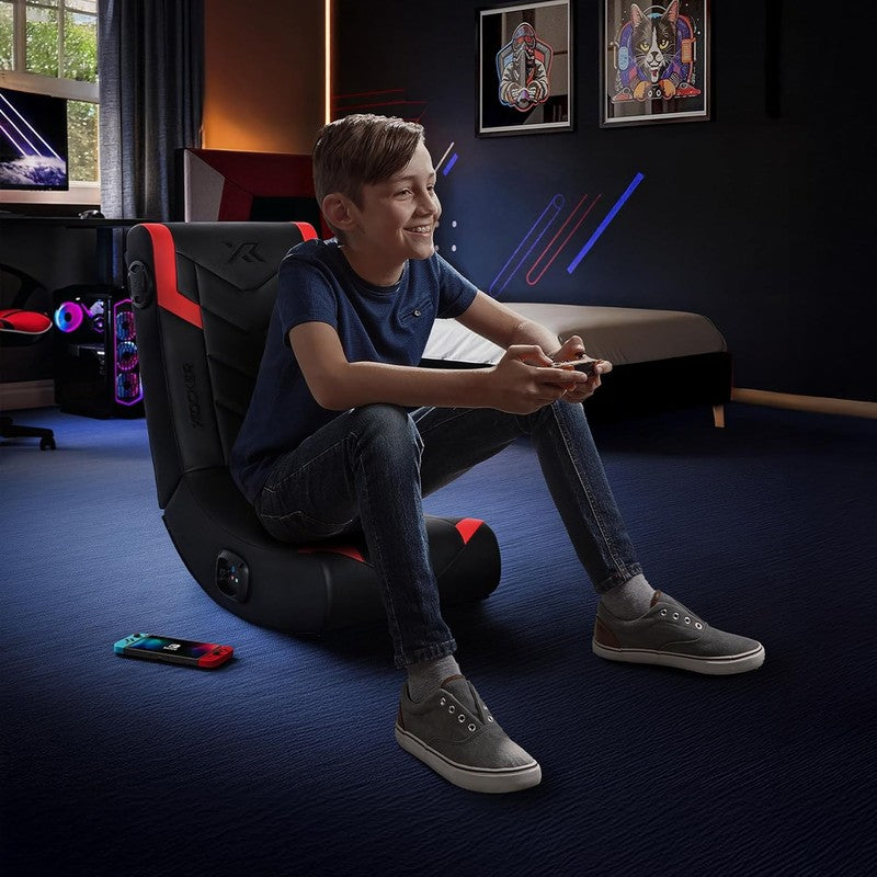 Floor Gaming Rocker Chair w/ Built In Audio, Foldable for Kids & Teens1