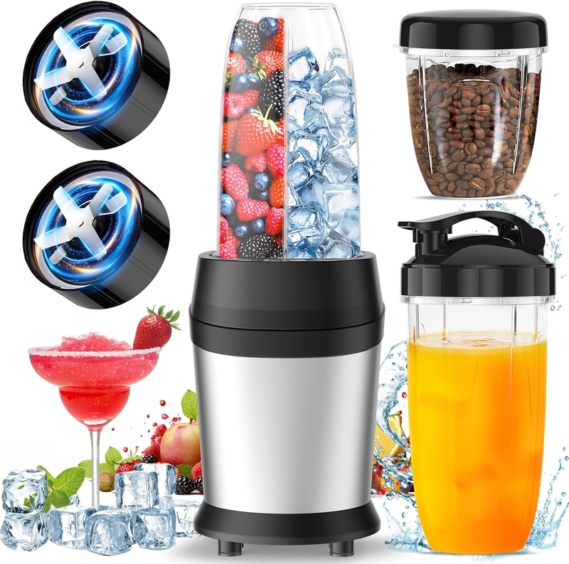 12 Piece Smoothie Blender Maker 25,000 RPM Personal Blender for Ice Crushing Smo0