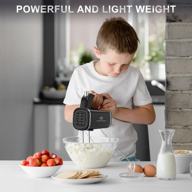 Hand Mixer, 450W Turbo Electric Handheld Mixer, 5 Speed Electric Mixers for Kitc9