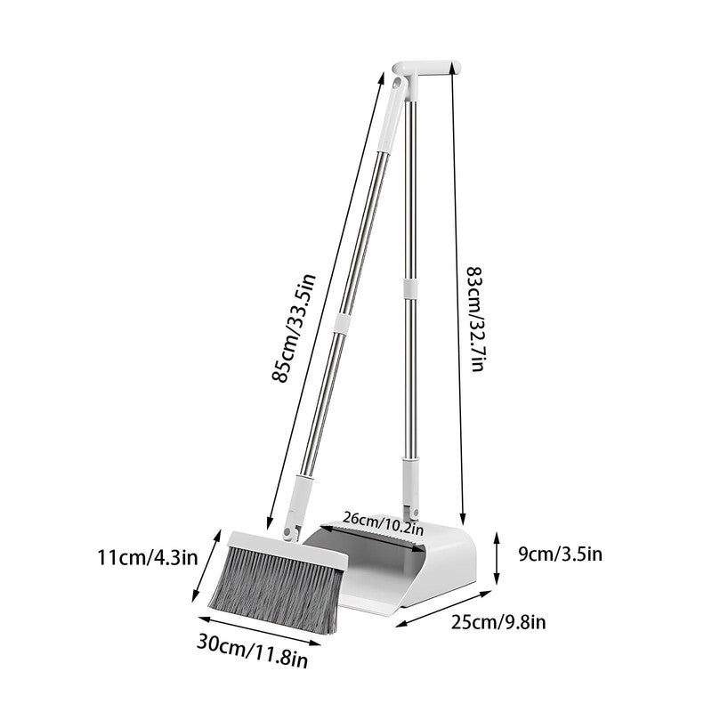 Broom and Dustpan Combo Set for Home Clearance   Heavy Duty Cleaning Tools   10X3