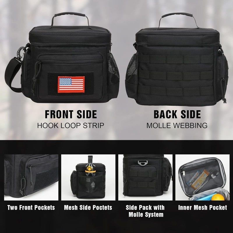 Tactical Lunch Box MOLLE Insulated Leakproof Cooler Bag Black5