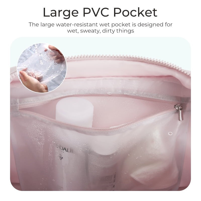 Travel Duffel Bag for Women, Lightweight Fashion Tote Handbag with Bowtie, Water2