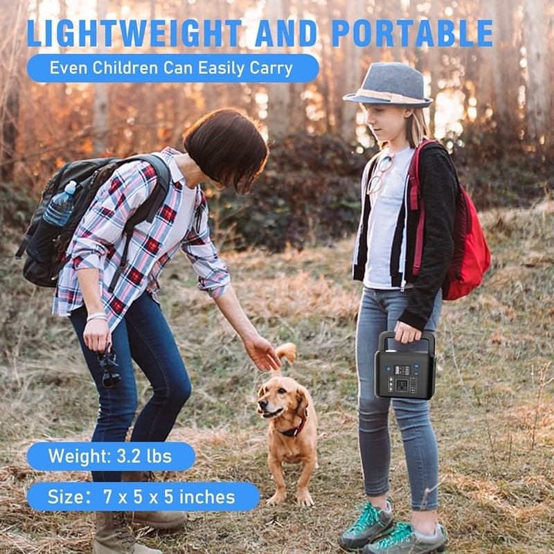 120Wh Portable Power Station 200W Solar Generator Emergency Charger Camping Use4