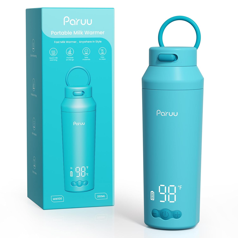 Portable Baby Bottle Warmer Fast Heat 7 Temp 12oz Travel Blue0