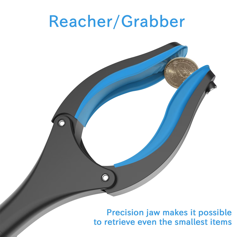 32in Reacher Grabber Tool Trash Claw Pickup Assist Handy Blue3