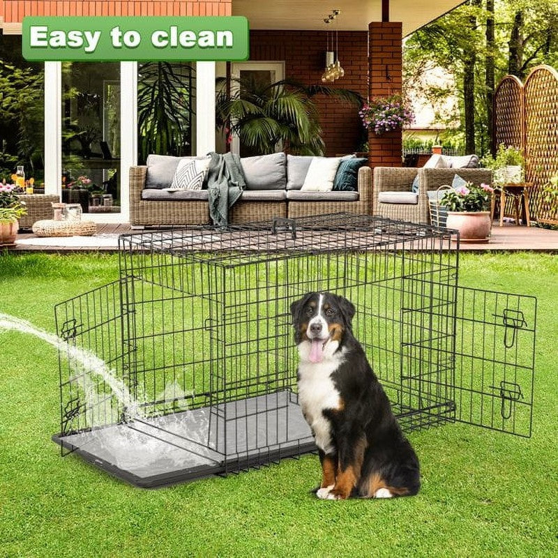 Large 36" Pet Cage with Plastic Tray and Handle7