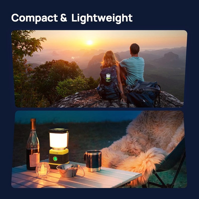 2 Pack LED Camping Lantern – 1000LM, 4 Modes, IPX4 Waterproof Tent & Emergency 6
