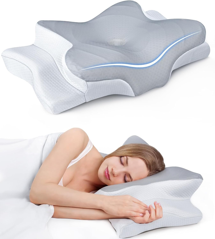 Ultra Cooling Neck Pillow Adjustable Cervical Memory Foam Support11