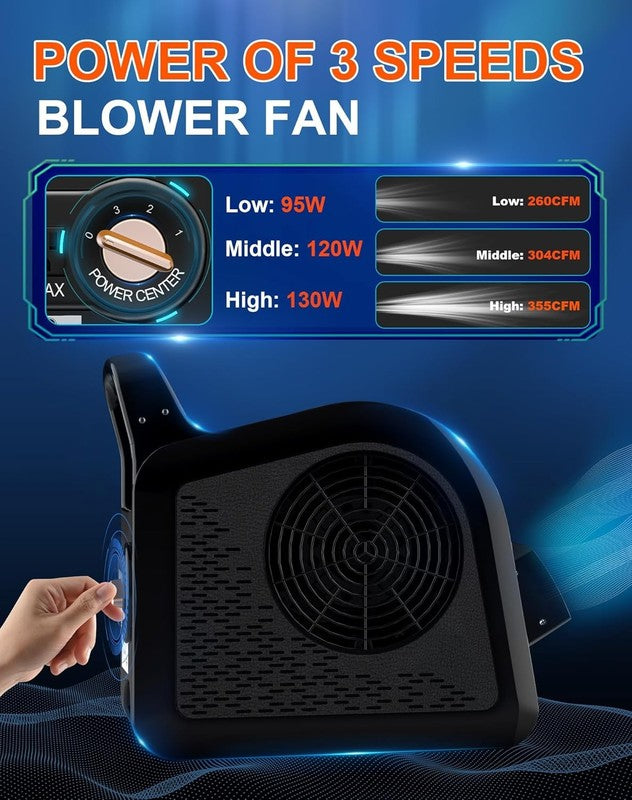 Air Mover Blower Fan 3-Speed High Velocity Utility Fan Black4