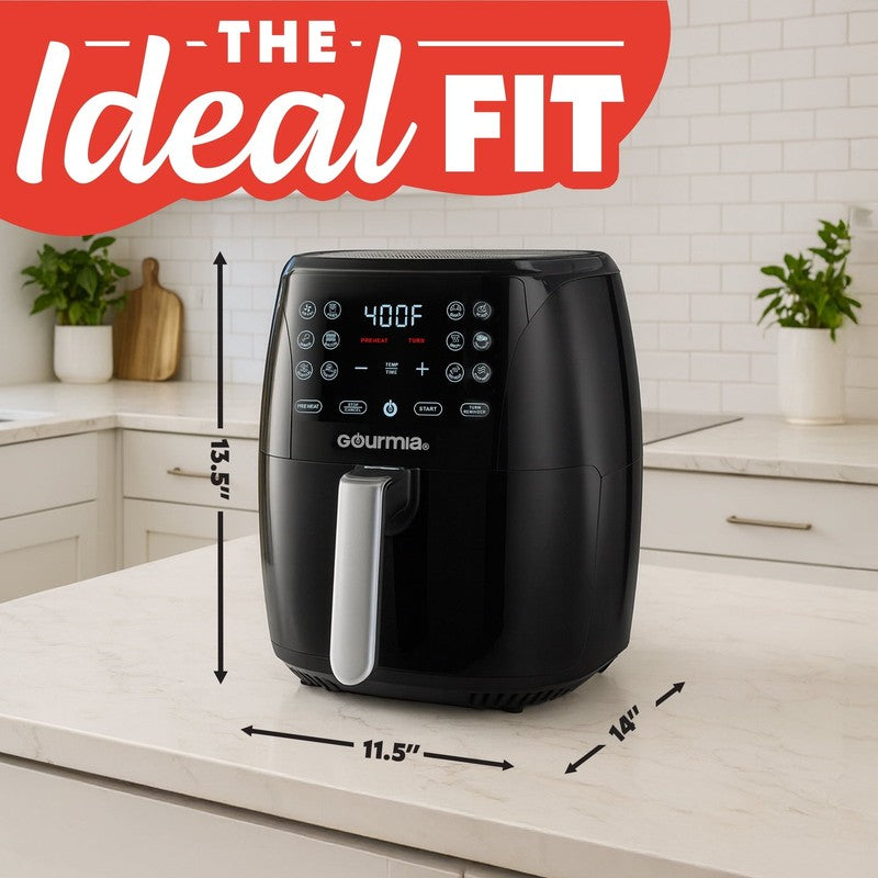 6 QT Air Fryer, 12 Presets, Fryforce 360°, XL Capacity, 1500W, Black8