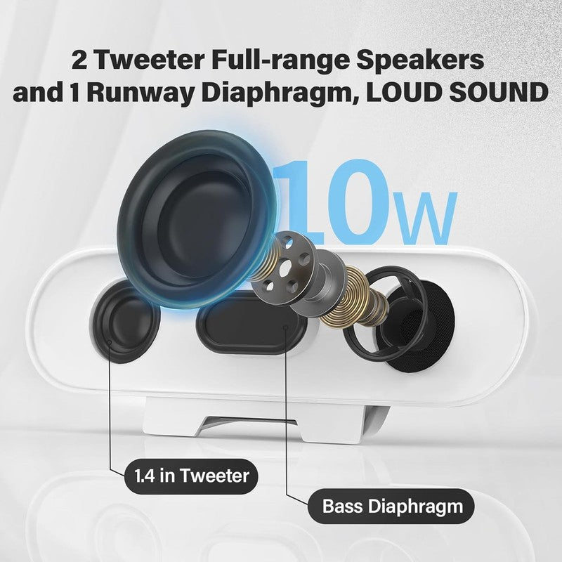 Computer Speaker for Desktop PC Monitor Loud Sound USB Volume Control White1
