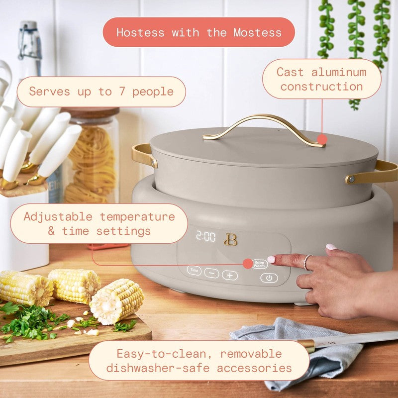 10 in 1, 6 Qt Electric Multi Cooker, Porcini Taupe by Drew Barrymore11